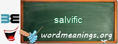 WordMeaning blackboard for salvific